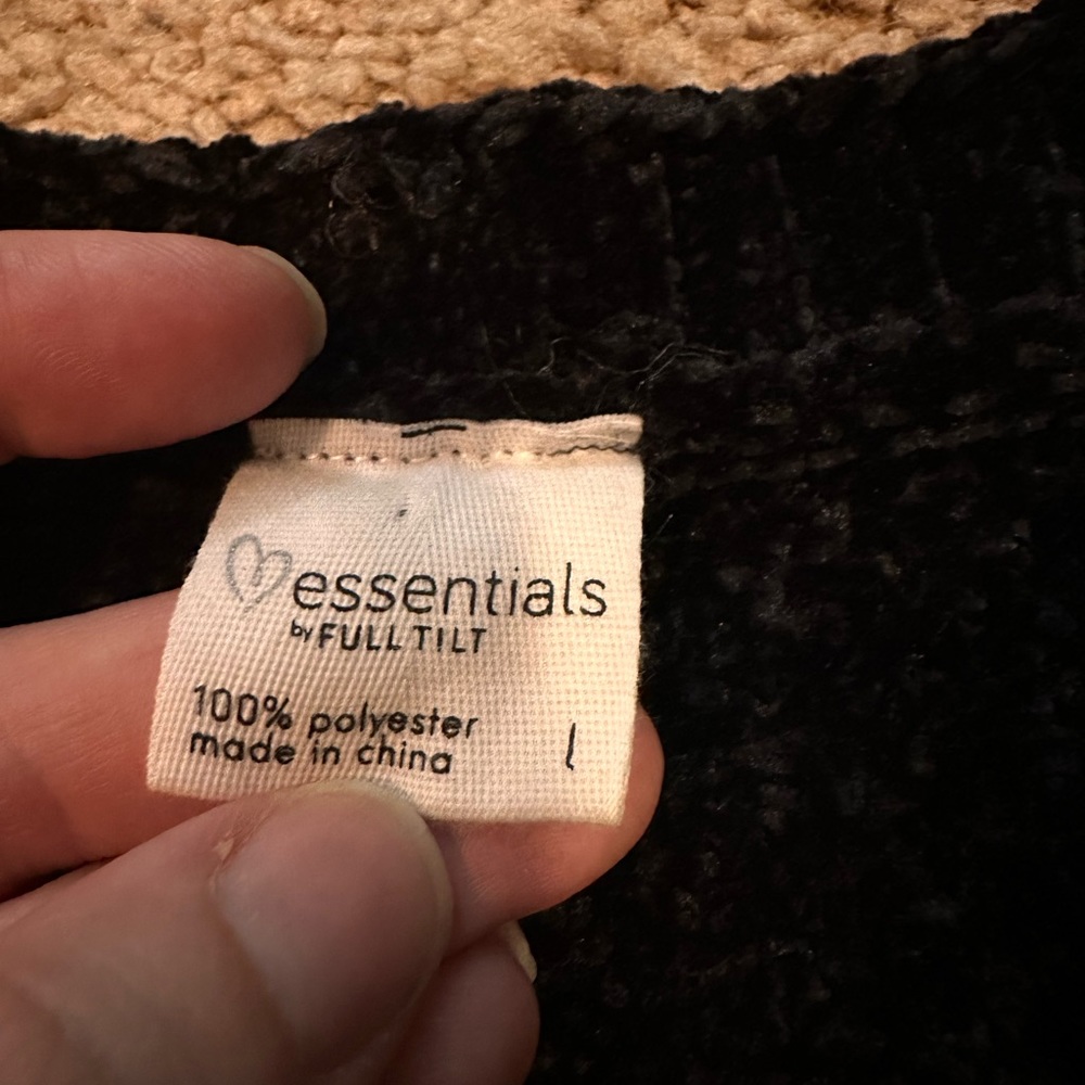 Faux Chenille Open Cardigan - Picture 2 of 7